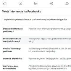 Ustawienia Facebooka: Centrum kont, Dane osobowe. Tu dowiesz się, jak zmienić nazwisko na Facebooku.