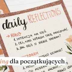 Journaling dla początkujących: jak ustawić blog osobisty na Instagramie. Notatki z refleksjami i kwiatowe naklejki.