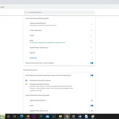 Ustawienia języków w Chrome. Kliknij "Języki", aby dowiedzieć się, jak zmienić język w przeglądarce Chrome.