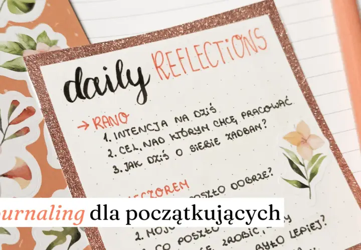 Journaling dla początkujących: jak ustawić blog osobisty na Instagramie. Notatki z refleksjami i kwiatowe naklejki.