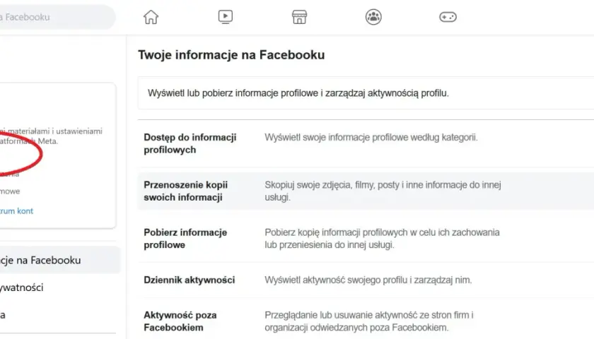 Ustawienia Facebooka: Centrum kont, Dane osobowe. Tu dowiesz się, jak zmienić nazwisko na Facebooku.