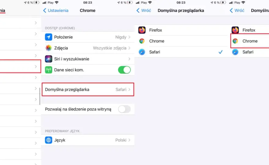 Jak ustawić Google jako domyślną przeglądarkę lub wyszukiwarkę?