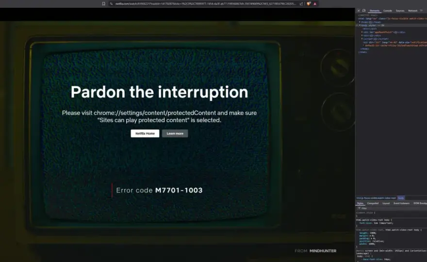 Napraw błąd Netflix M7701-1003: Aktualizacja Widevine krok po kroku