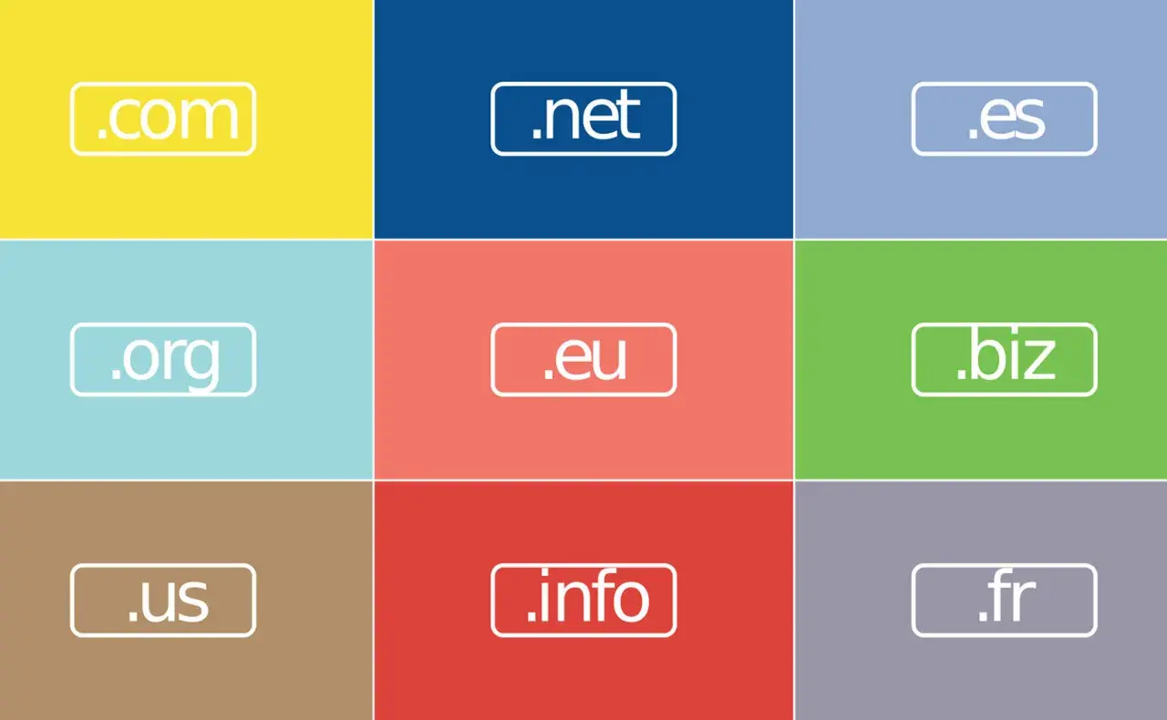 Różne domeny internetowe: .com, .net, .org, .eu, .biz, .us, .info, .es, .fr. Wybór domeny to ważny krok dla mojej domeny, co to znaczy dla Twojej obecności w sieci.
