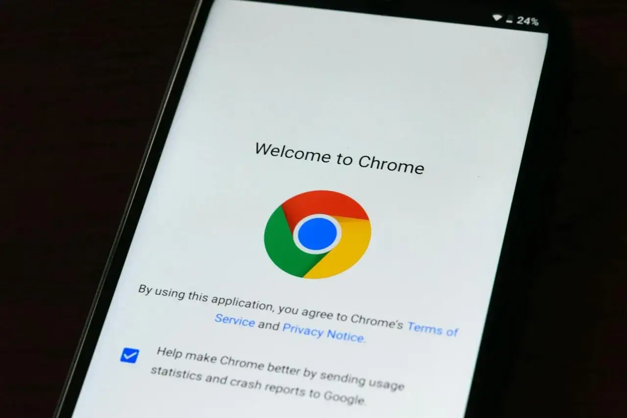 Ekran powitalny Chrome. Dowiedz się, jak zaktualizować przeglądarkę Chrome, aby korzystać z najnowszych funkcji i zabezpieczeń.