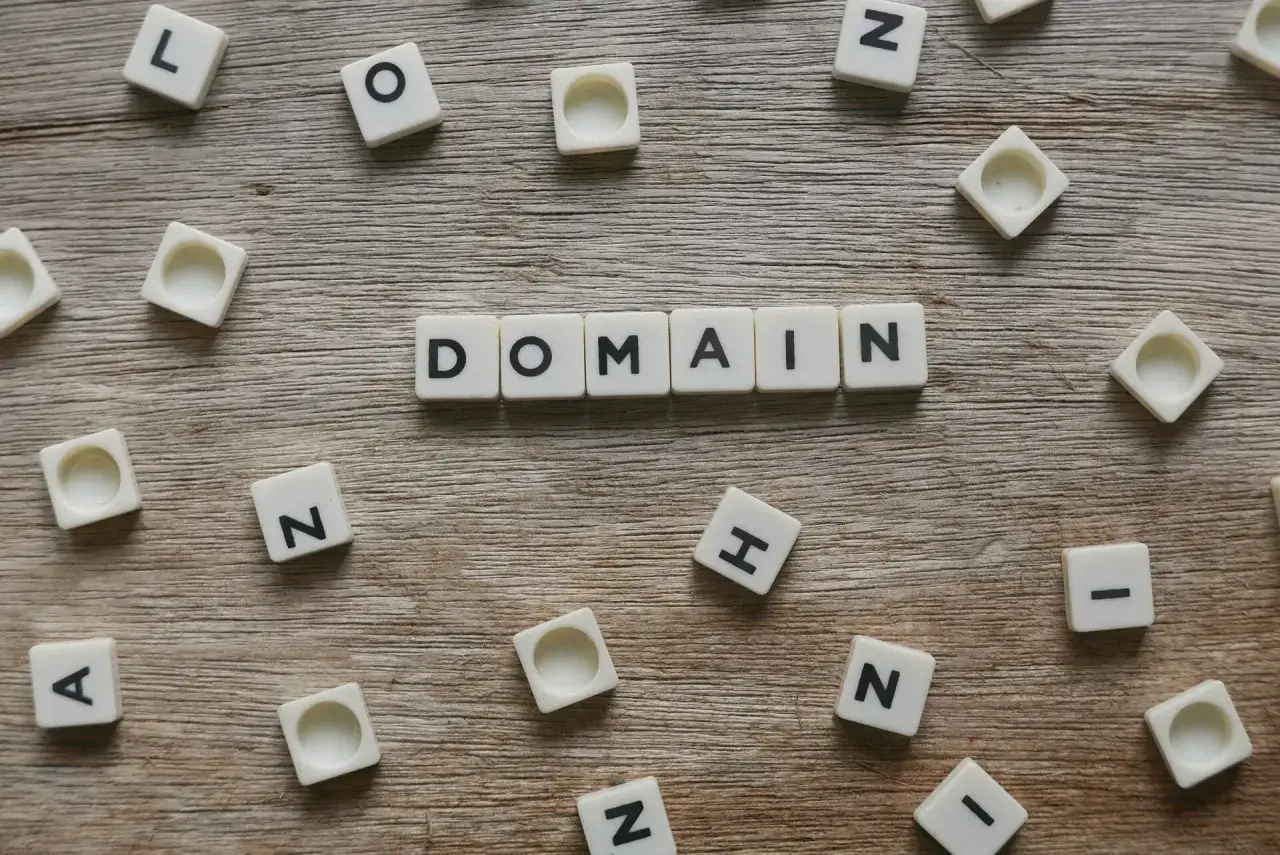 Litery układają słowo DOMENA. Zastanawiasz się, do kogo należy domena?